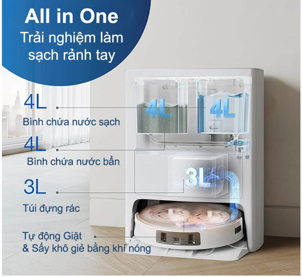 Ecovacs Deebot T20e Omni Bản Quốc Tế